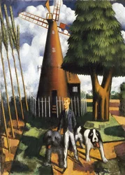 Gilbert Cannan and his Mill, 1916